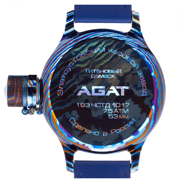 Часы AGAT 293 Титановый Дамаск 53 мм (циферблат Титановый Дамаск) - Изображение 4