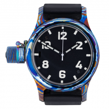 Часы АГАТ 195 Титановый Дамаск 46 мм